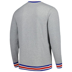 Atlanta Braves Throwback Classic Pullover Sweatshirt - Heather Gray | New Era