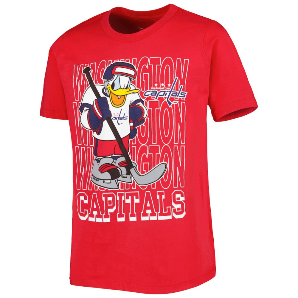 Washington Capitals Youth Disney Donald Duck Three-Peat T-Shirt