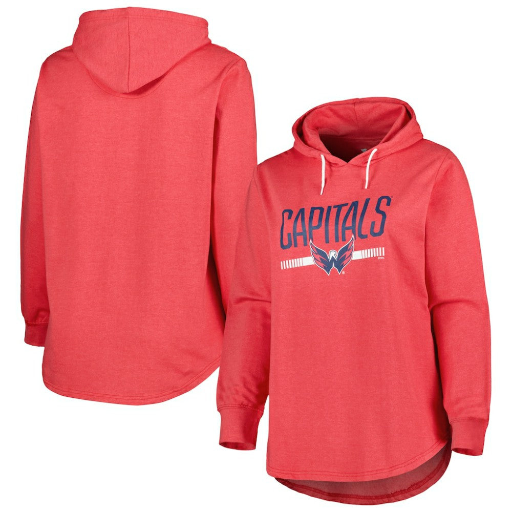 Washington Capitals Women's Plus Size Fleece Pullover Hoodie