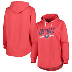 Washington Capitals Women's Plus Size Fleece Pullover Hoodie