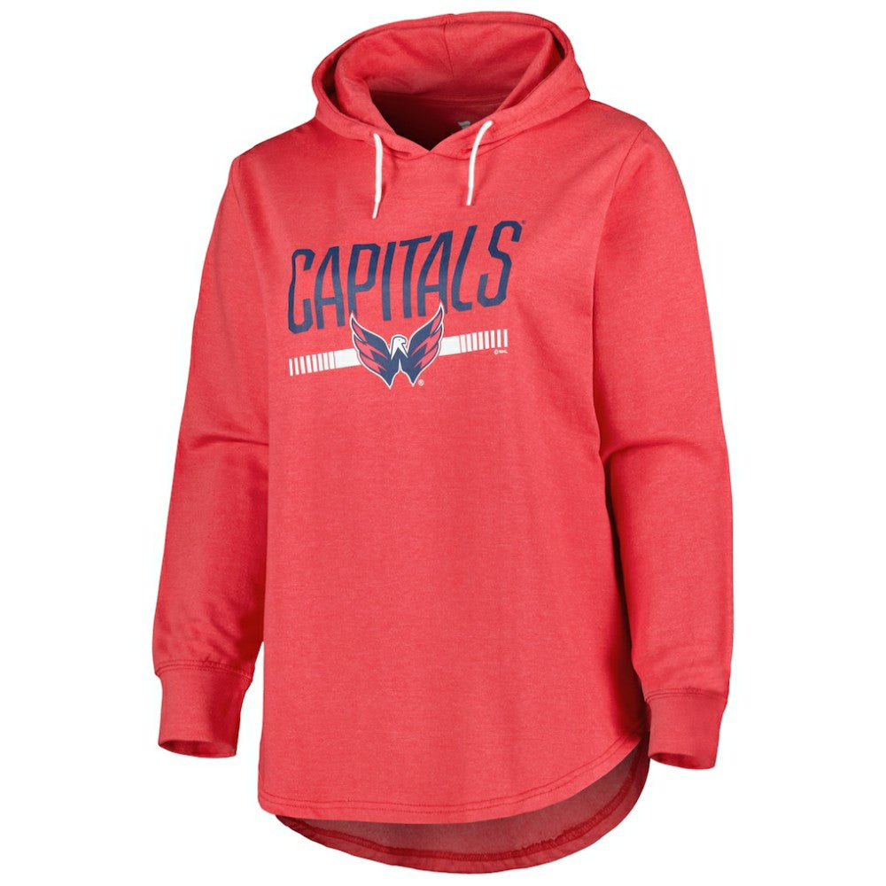 Washington Capitals Women's Plus Size Fleece Pullover Hoodie