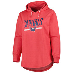 Washington Capitals Women's Plus Size Fleece Pullover Hoodie