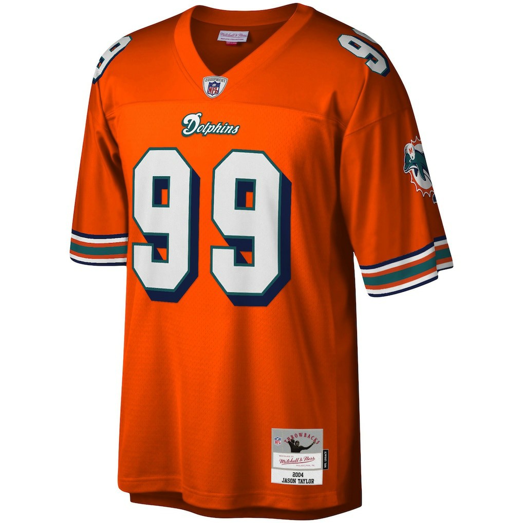 NFL Miami Dolphins Jason Taylor  Big & Tall 2004 Retired Player Replica Jersey