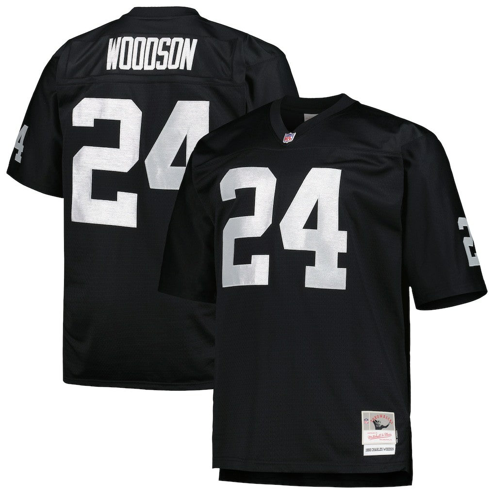 NFL Las Vegas Raiders Charles Woodson  Big & Tall 1998 Retired Player Replica Jersey