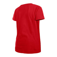 Washington Nationals Girls Youth Flip Sequin Team V-Neck T-Shirt - Red | New Era
