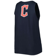 Cleveland Guardians Women's Plus Size Tank Top - Navy | New Era