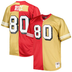 NFL San Francisco 49ers Jerry Rice  Big & Tall Split Legacy Retired Player Replica Jersey
