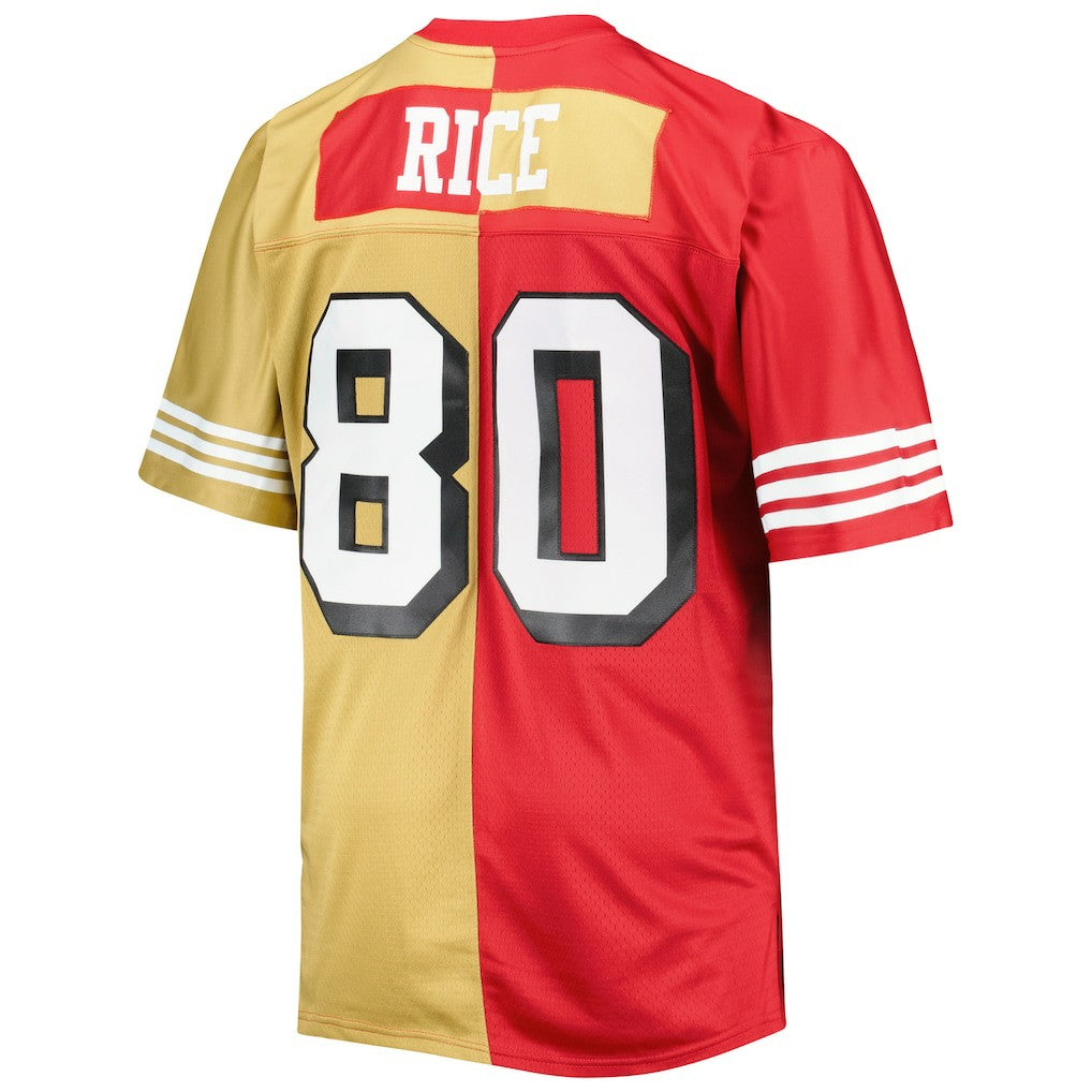 NFL San Francisco 49ers Jerry Rice  Big & Tall Split Legacy Retired Player Replica Jersey