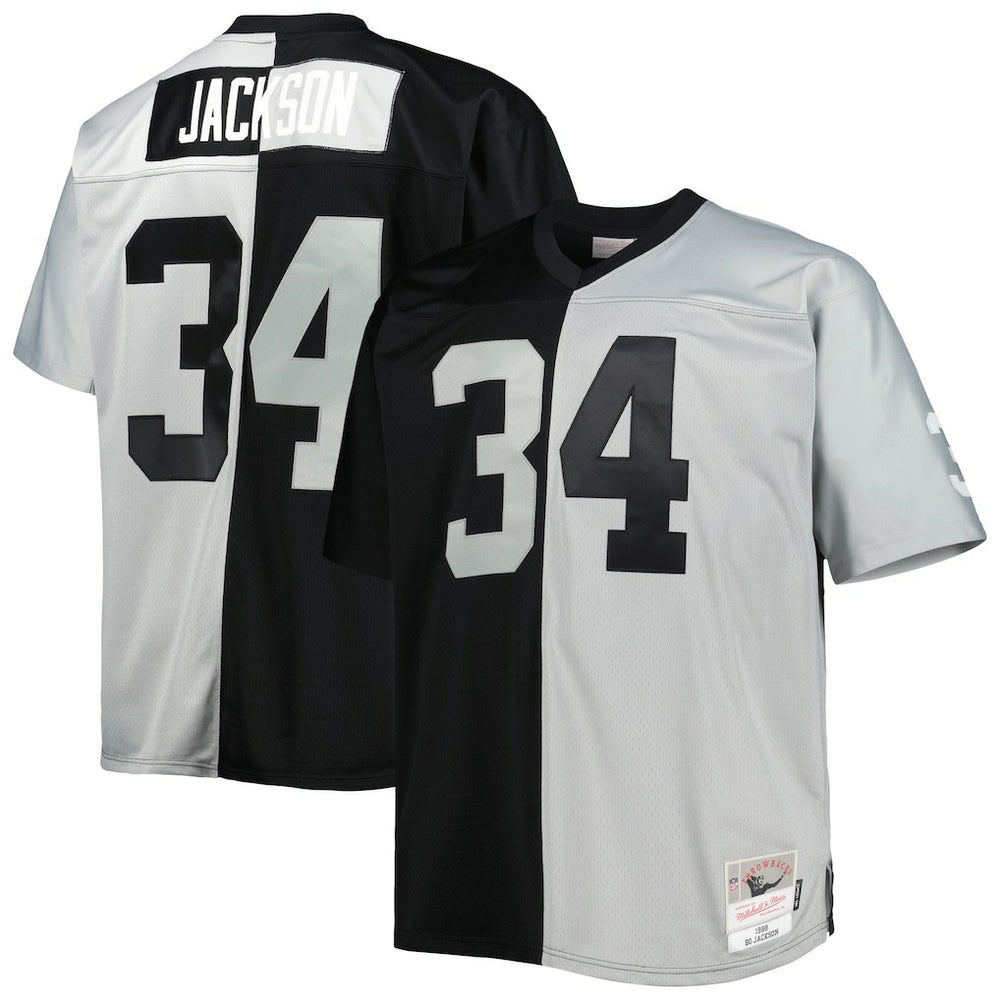 NFL Las Vegas Raiders Bo Jackson  Big & Tall Split Legacy Retired Player Replica Jersey