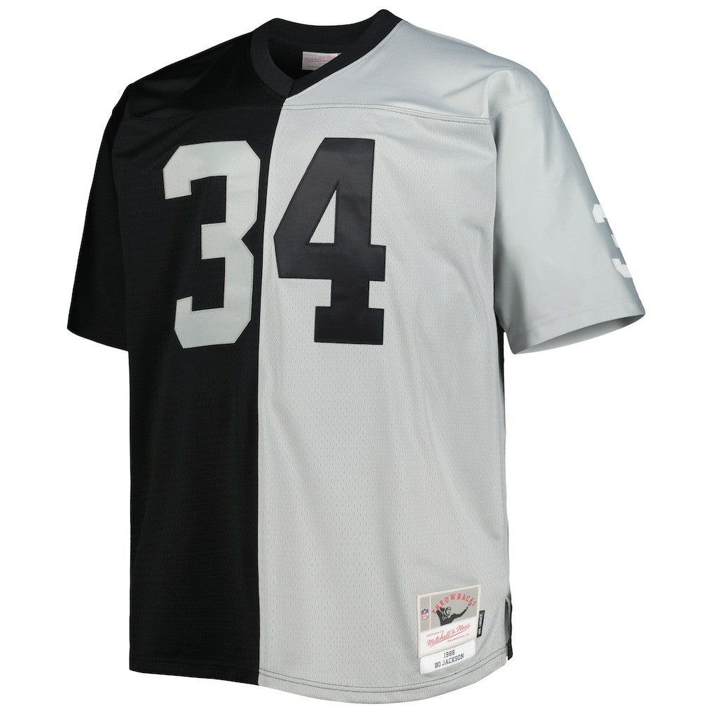 NFL Las Vegas Raiders Bo Jackson  Big & Tall Split Legacy Retired Player Replica Jersey