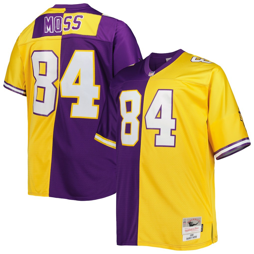 NFL Minnesota Vikings Randy Moss  Big & Tall Split Legacy Retired Player Replica Jersey