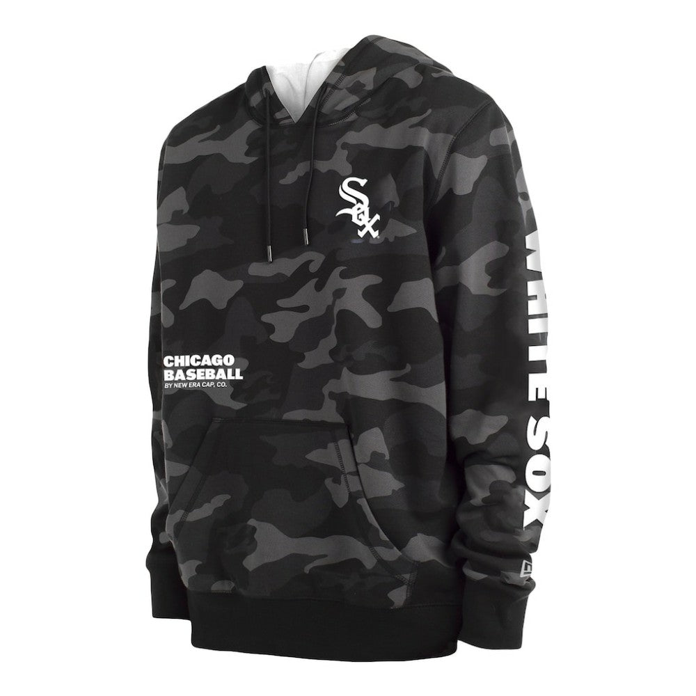 Chicago White Sox Camo Pullover Hoodie - Black | New Era