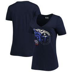 NFL Tennessee Titans Women's Ink Dye Sideline V-Neck T-Shirt