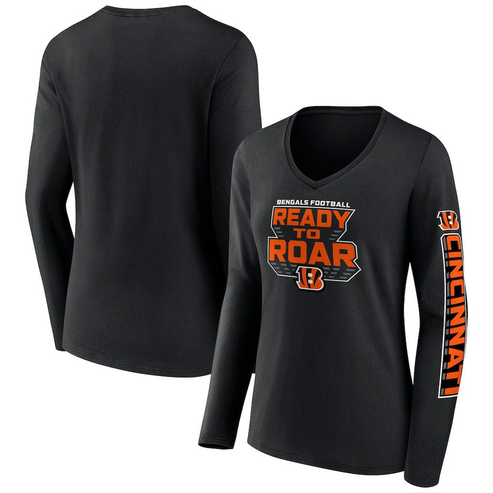 NFL Cincinnati Bengals Women's Hometown Sweep Long Sleeve V-Neck T-Shirt