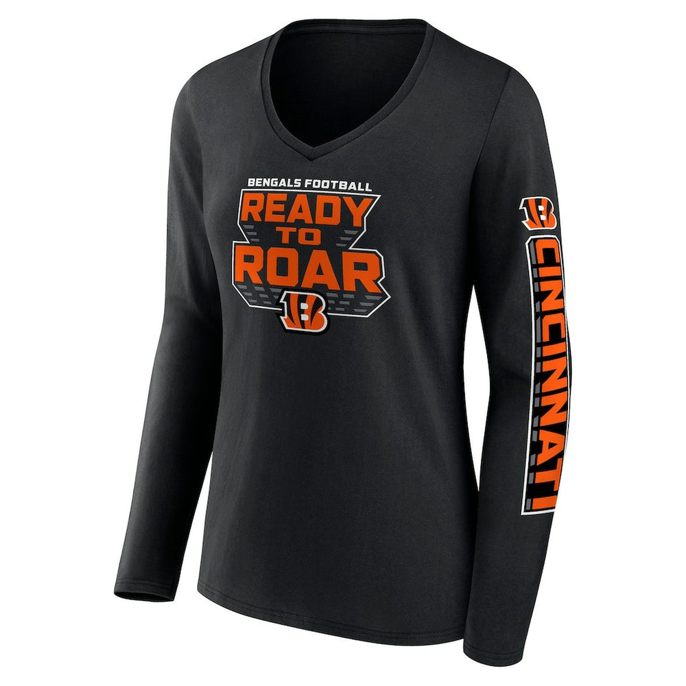NFL Cincinnati Bengals Women's Hometown Sweep Long Sleeve V-Neck T-Shirt