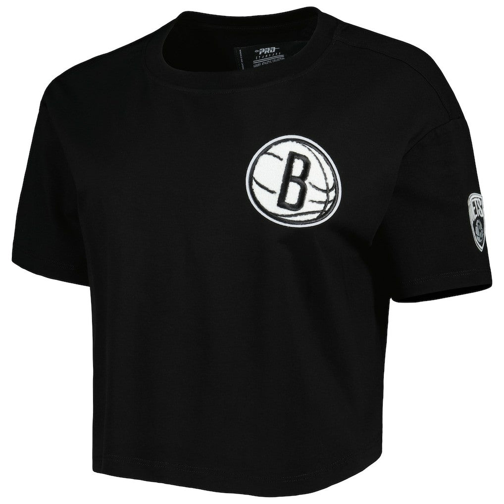 Brooklyn Nets Pro Standard Women's Classics Boxy T-Shirt - Black outlet