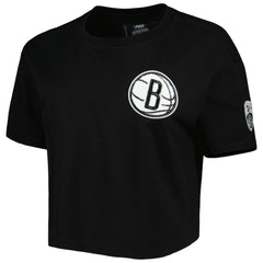 Brooklyn Nets Pro Standard Women's Classics Boxy T-Shirt - Black outlet