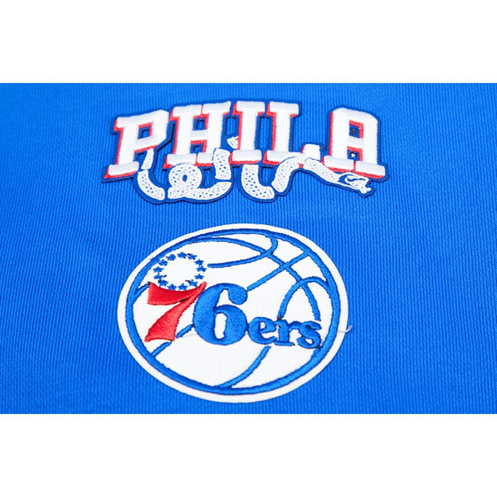Philadelphia 76ers Pro Standard Women's Mash Up Pullover Sweatshirt - Royal sale