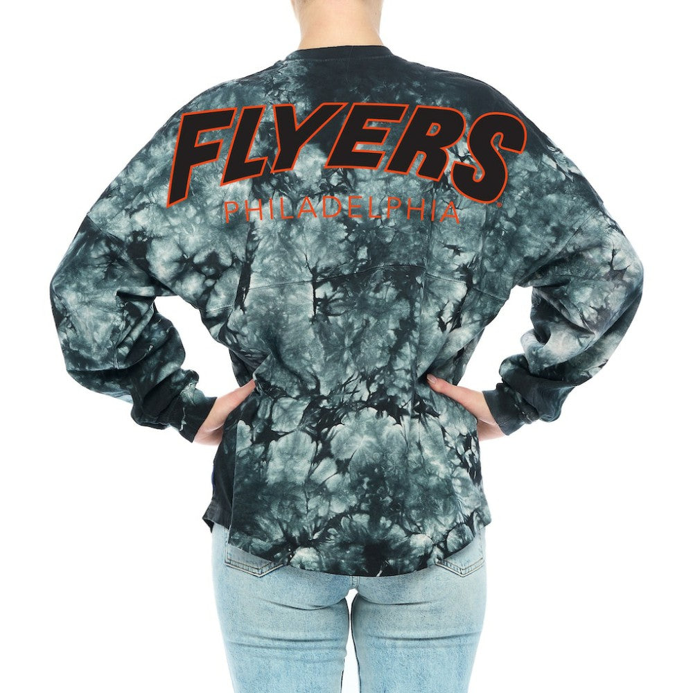 Philadelphia Flyers Fanatics Women's Crystal-Dye Long Sleeve T-Shirt