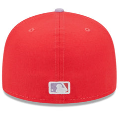 Los Angeles Dodgers Spring Color Two-Tone 59FIFTY Fitted Hat - Red/Lavender | New Era