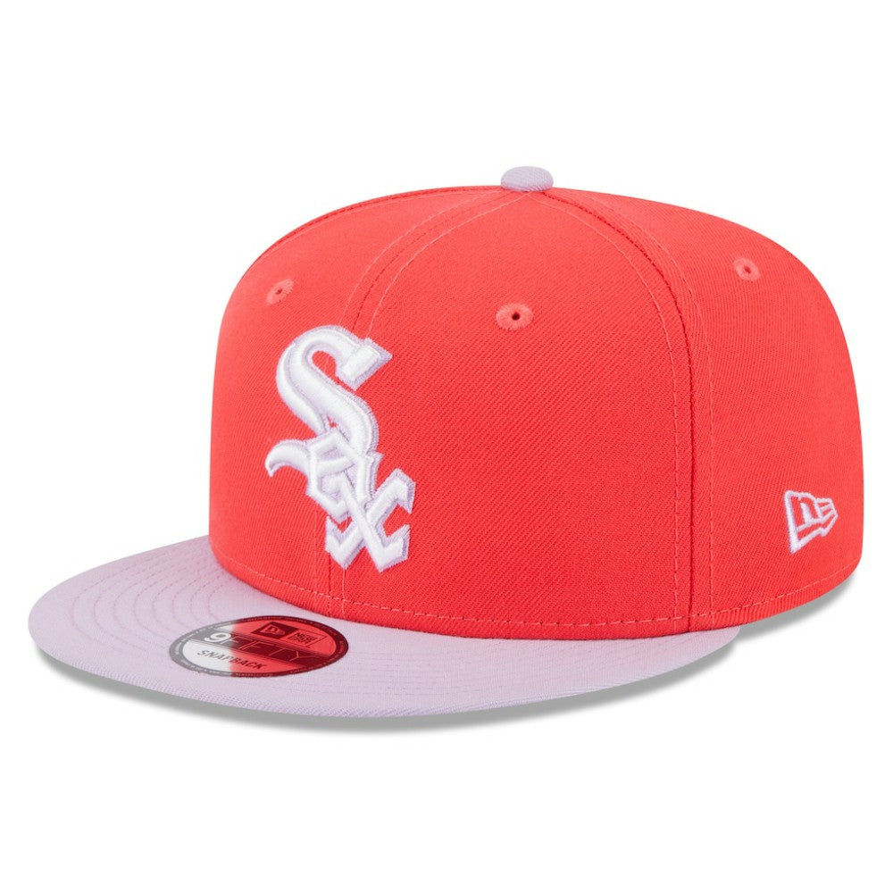 Chicago White Sox Spring Basic Two-Tone 9FIFTY Snapback Hat - Red/Purple | New Era