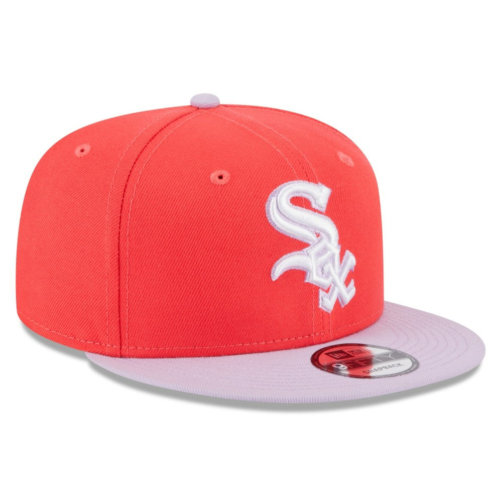 Chicago White Sox Spring Basic Two-Tone 9FIFTY Snapback Hat - Red/Purple | New Era