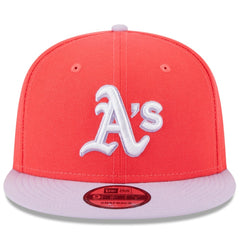 Athletics Spring Basic Two-Tone 9FIFTY Snapback Hat - Red/Purple | New Era