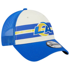 NFL Los Angeles Rams Team Stripe Trucker 9FORTY Snapback Hat