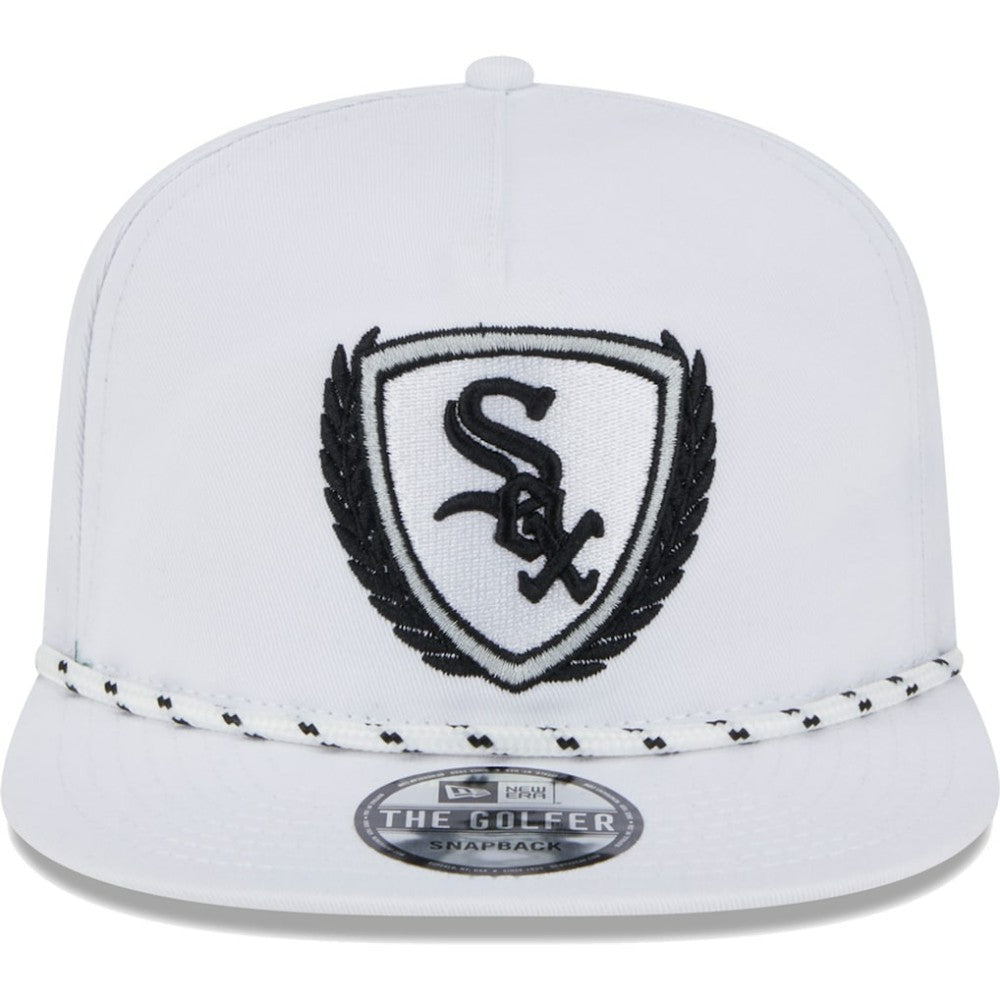 Chicago White Sox Golfer Tee 9FIFTY Snapback Hat - White | New Era