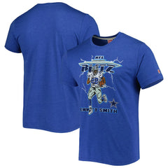 NFL Dallas Cowboys Emmitt Smith  Homage Unisex NFL Blitz Retired Player Tri-Blend T-Shirt