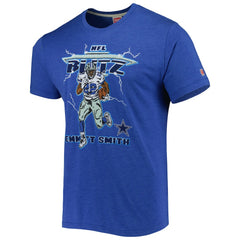 NFL Dallas Cowboys Emmitt Smith  Homage Unisex NFL Blitz Retired Player Tri-Blend T-Shirt