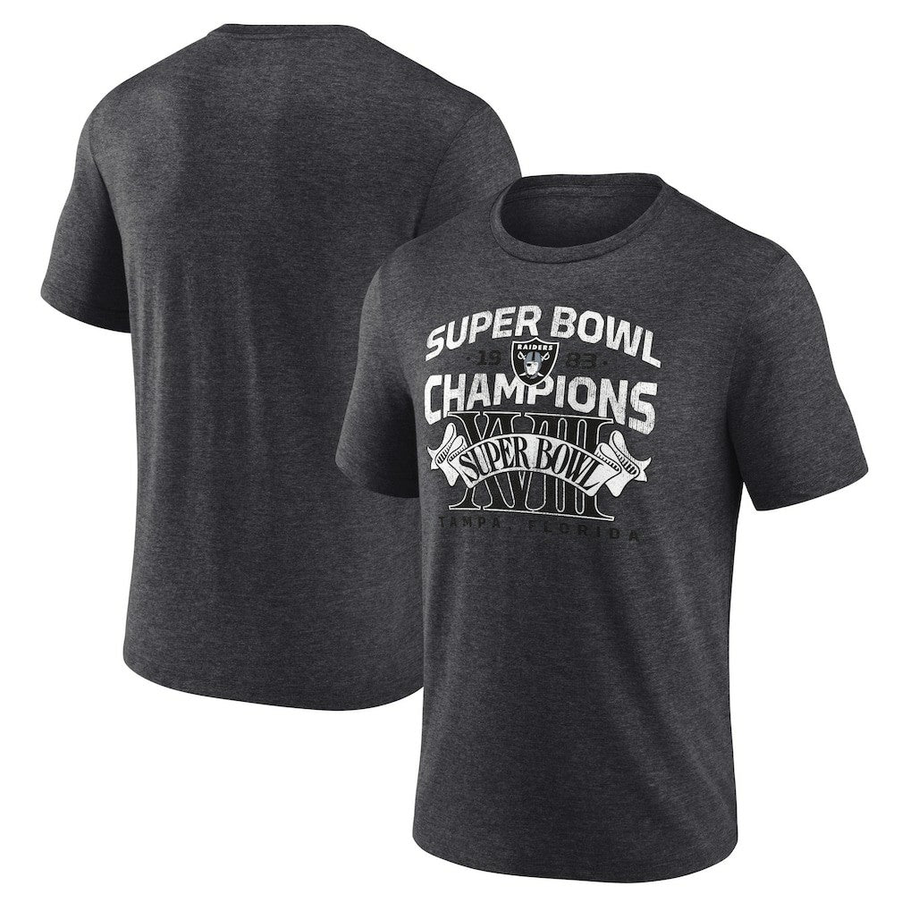 NFL Las Vegas Raiders Hometown Old-Fashioned Super Bowl XVIII s Tri-Blend T-Shirt