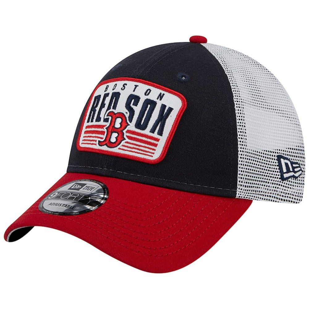 Boston Red Sox Two-Tone Patch 9FORTY Snapback Hat - Navy | New Era