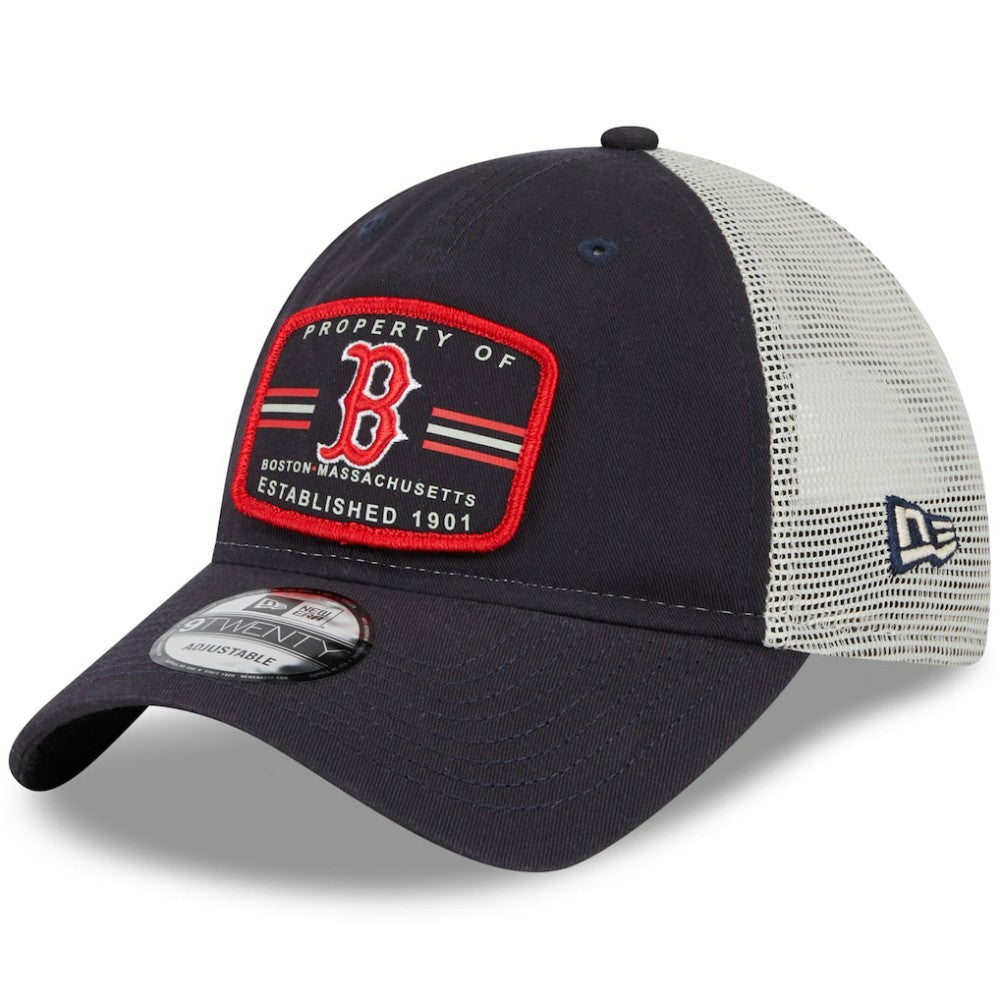 Boston Red Sox Property Trucker 9TWENTY Snapback Hat - Navy | New Era