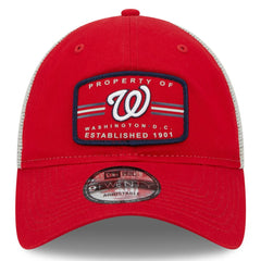 Washington Nationals Property Trucker 9TWENTY Snapback Hat - Red | New Era