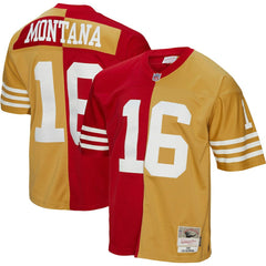 NFL San Francisco 49ers Joe Montana  1990 Split Legacy Replica Jersey