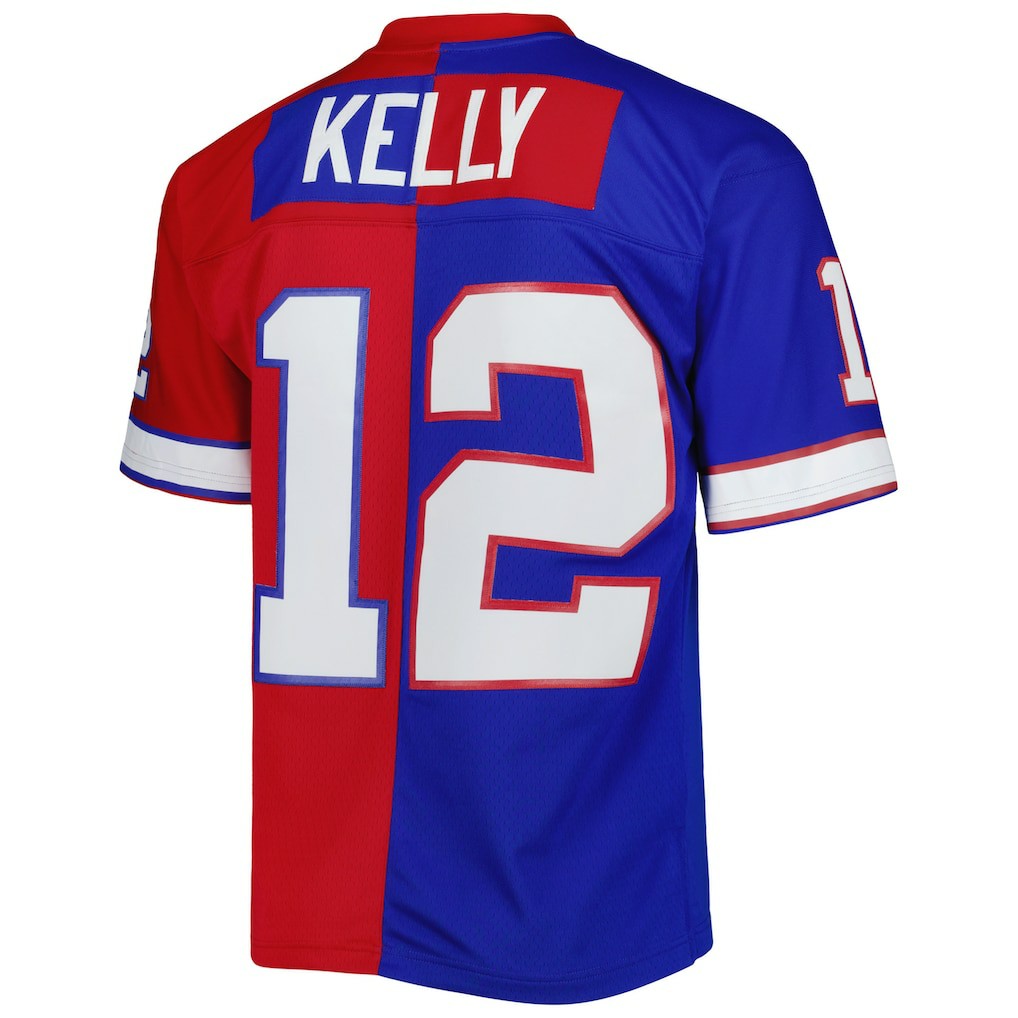 NFL Buffalo Bills Jim Kelly  1990 Split Legacy Replica Jersey