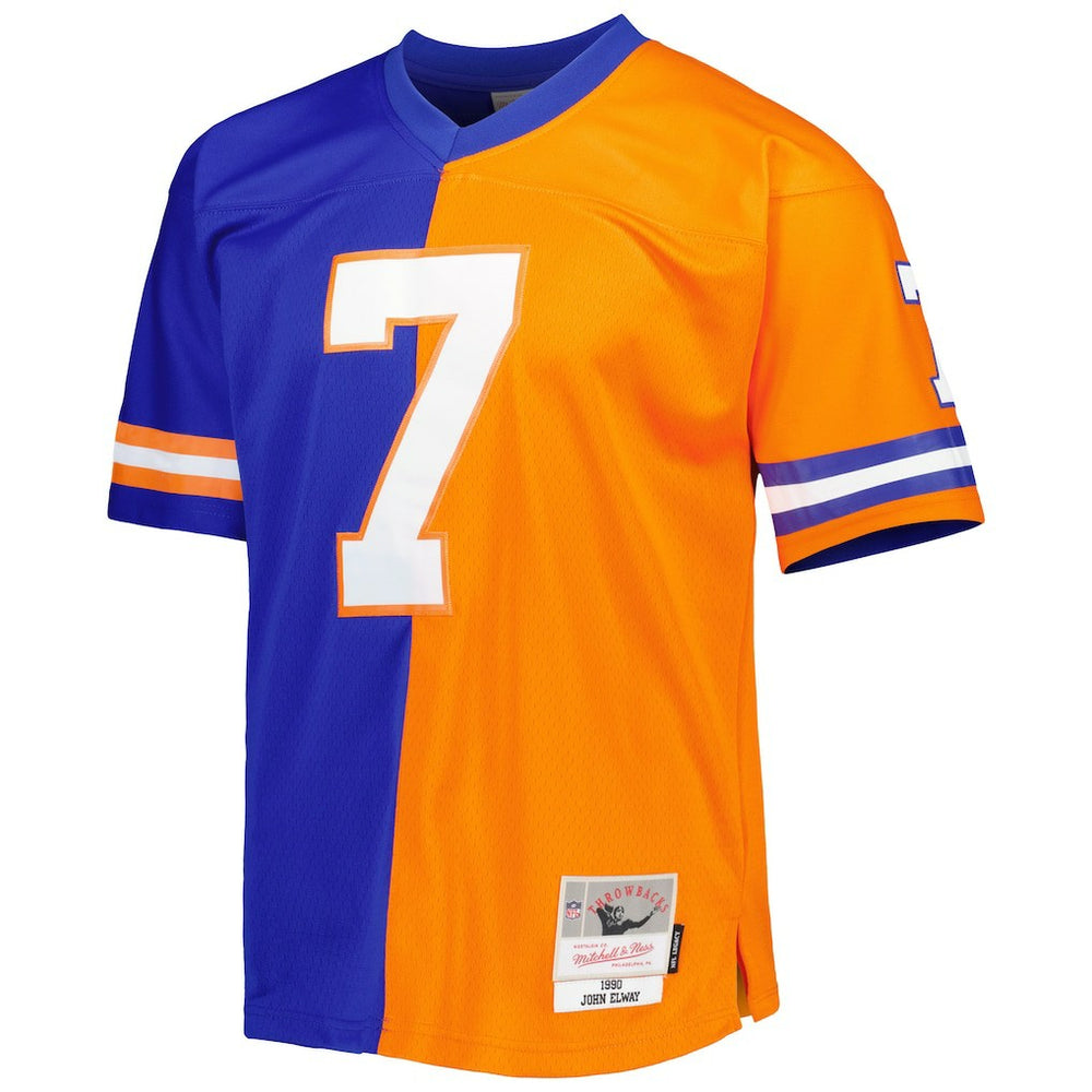 NFL Denver Broncos John Elway  1990 Split Legacy Replica Jersey