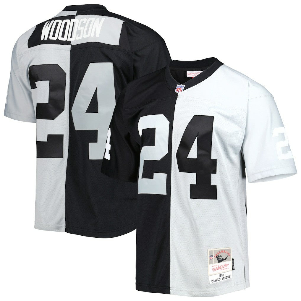 NFL Las Vegas Raiders Charles Woodson  1998 Split Legacy Replica Jersey