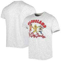 Cleveland Guardians Homage Team Hyper Local Tri-Blend T-Shirt - Ash