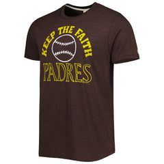 San Diego Padres Homage Hyper Local Tri-Blend T-Shirt - Brown