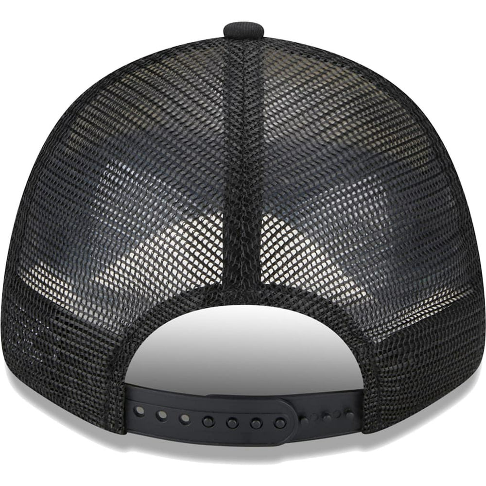 Brooklyn Nets Stripes 9FORTY Trucker Snapback Hat - Black | New Era shop