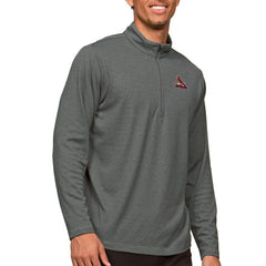 St. Louis Cardinals Antigua Epic Quarter-Zip Pullover Top - Heathered Charcoal