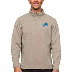 NFL Detroit Lions Antigua Course Quarter-Zip Pullover Top