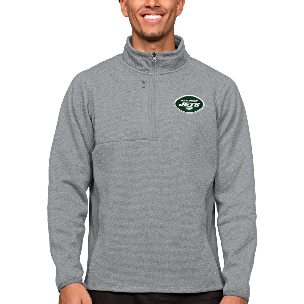 NFL New York Jets Antigua Course Quarter-Zip Pullover Top