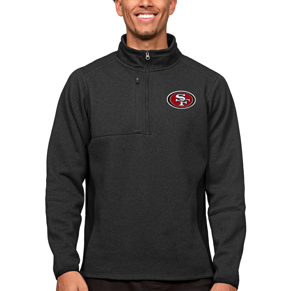 NFL San Francisco 49ers Antigua Course Quarter-Zip Pullover Top