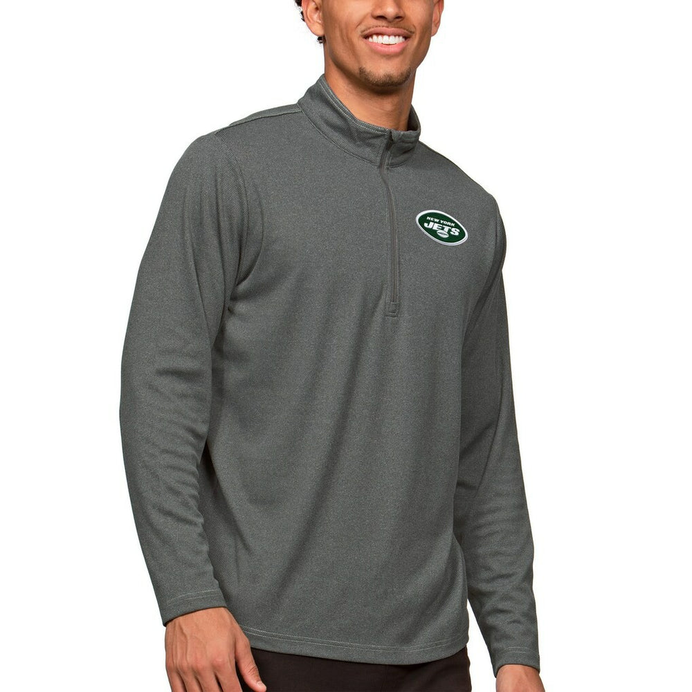 NFL New York Jets Antigua Epic Quarter-Zip Pullover Top