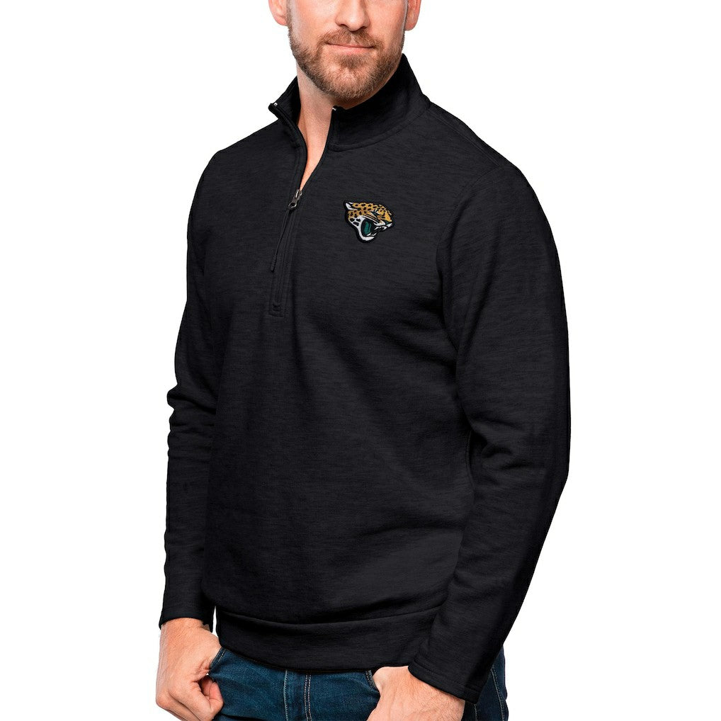 NFL Jacksonville Jaguars Antigua Gambit Quarter-Zip Pullover Top