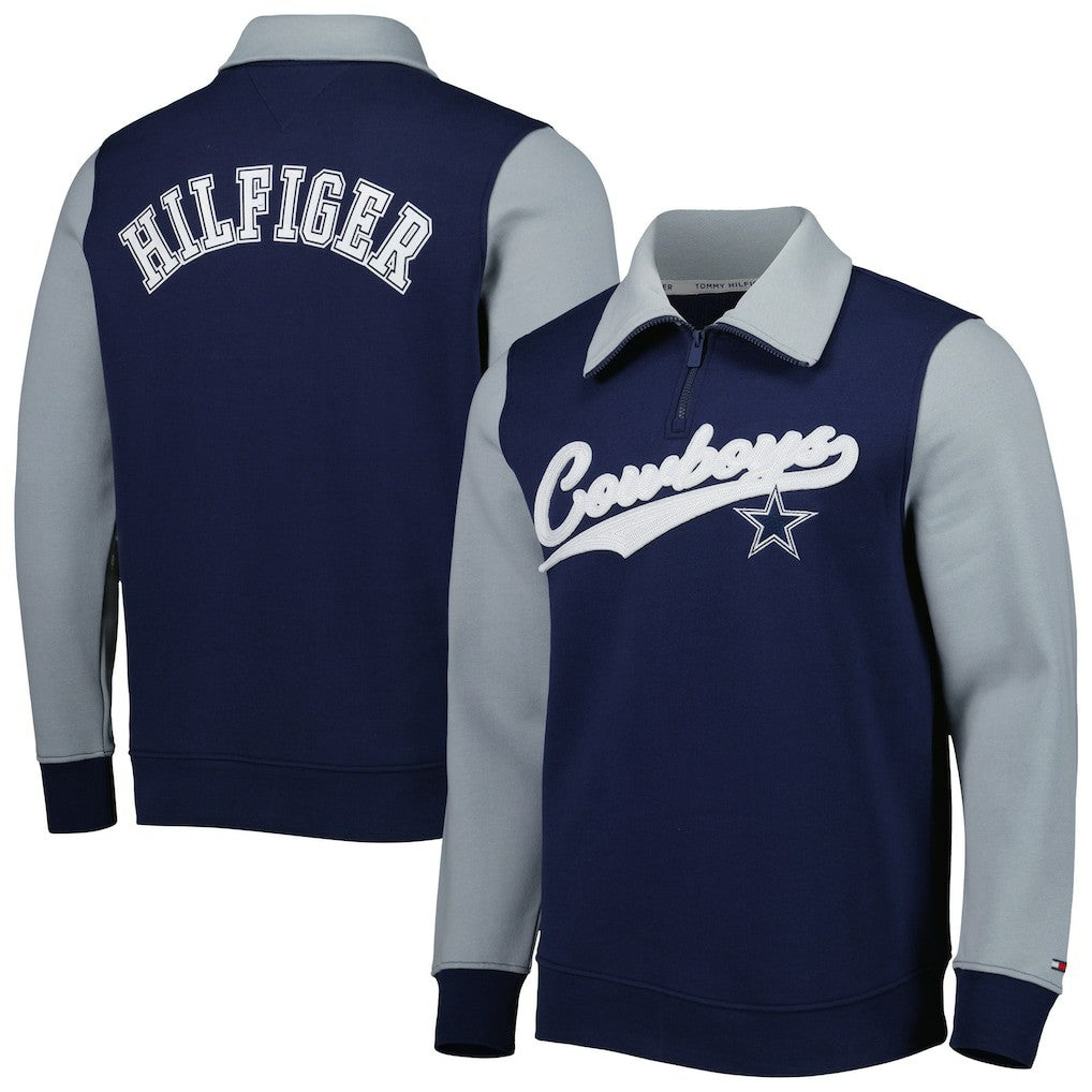 NFL Dallas Cowboys Tommy Hilfiger Aiden Quarter-Zip Sweatshirt