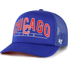 Chicago Cubs Backhaul Foam Trucker Snapback Hat - Royal | 47 brand